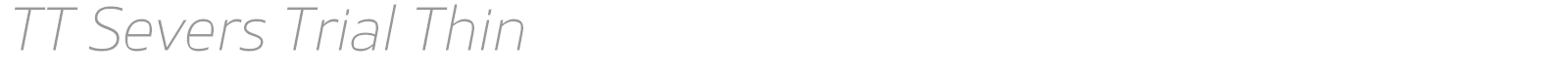 TT Severs font preview